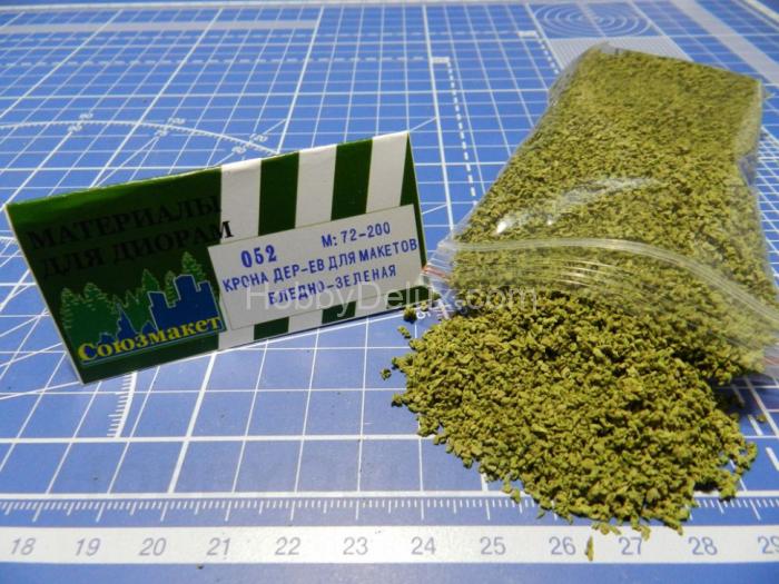 Крона деревьев для макетов (бледно-зелёная) SM052