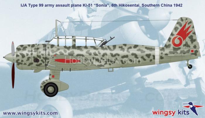 IJA Type 99 army assault plane Ki-51 “Sonia” D5-04