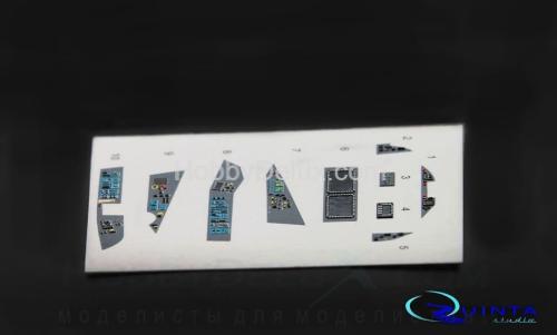 3D Декаль интерьера кабины Су-57 (серые панели)