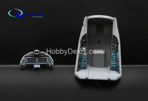 3D Декаль интерьера кабины Су-57 (серые панели)