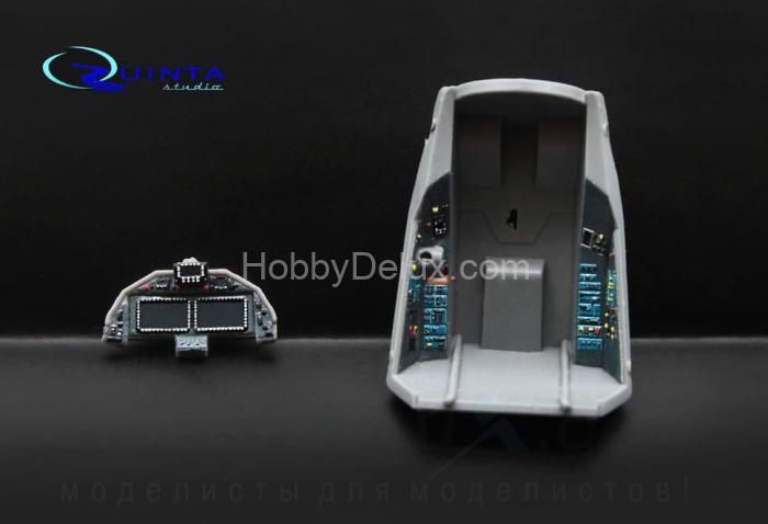 3D Декаль интерьера кабины Су-57 (серые панели) QD72004g