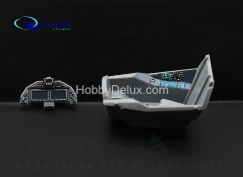 3D Декаль интерьера кабины Су-57 (серые панели)