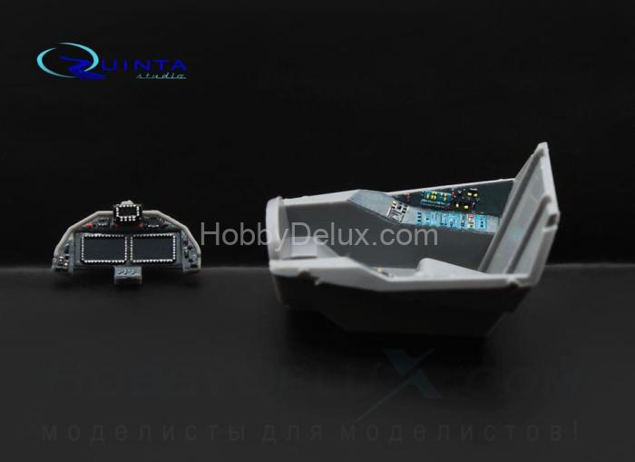 3D Декаль интерьера кабины Су-57 (серые панели) QD72004g