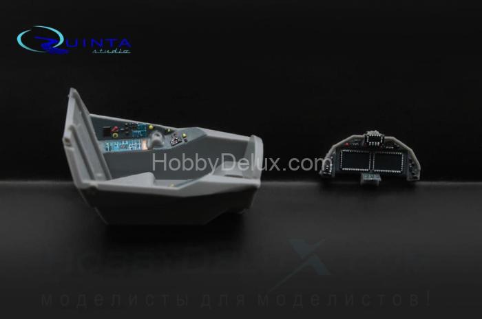 3D Декаль интерьера кабины Су-57 (серые панели) QD72004g