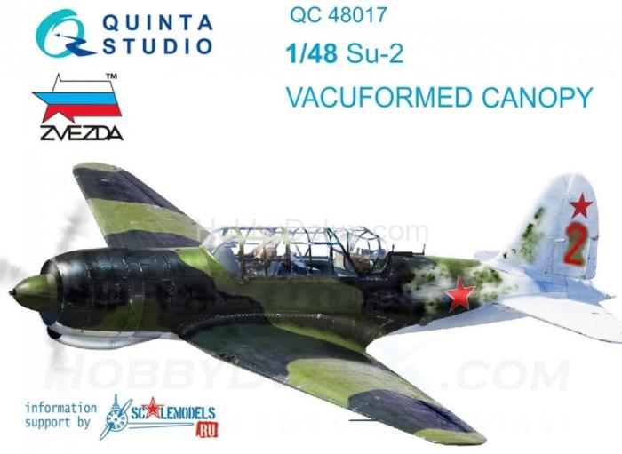 Набор остекления Су-2 для модели Звезда QC48017