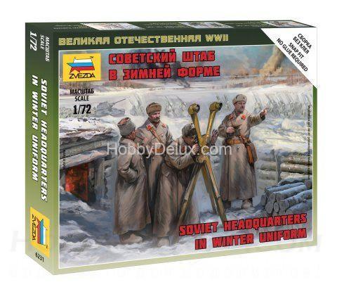 Советский штаб в зимней форме