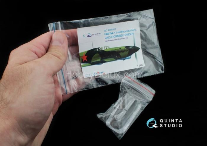 Набор остекления Як-1 средние серии для модели Моделсвит/ЮФ, 2 шт. QC48003-D