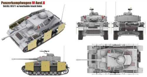 Немецкий средний танк Pz.kpfw.IV Ausf.G без интерьера