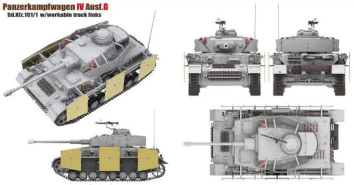 RFM (RYEFIELD MODEL) RM5053 1:35 Немецкий средний танк Pz.kpfw.IV Ausf.G без интерьера