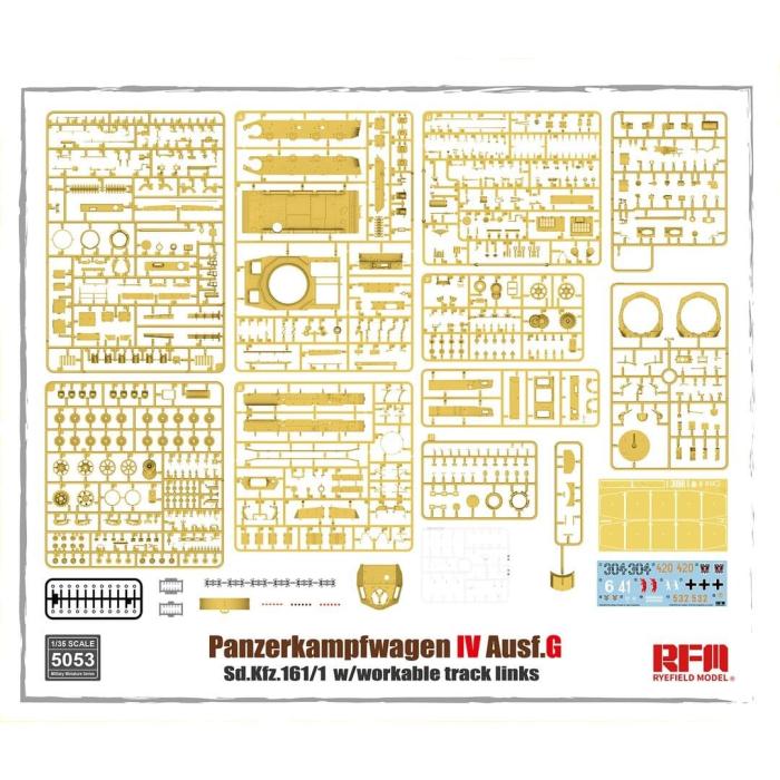 RFM (RYEFIELD MODEL) RM5053 1:35 Немецкий средний танк Pz.kpfw.IV Ausf.G без интерьера