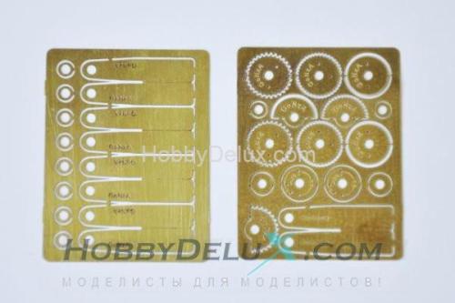 Инструмент для накатки двойной клепки.  Набор с четырьмя дополнительными державками