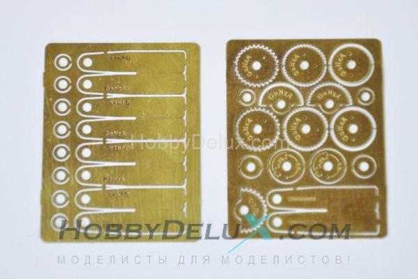 Инструмент для накатки двойной клепки.  Набор с четырьмя дополнительными державками GON1003