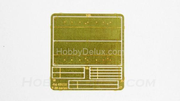 Набор фототравления для Т-28 Надгусеничные полки МД035337