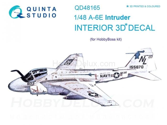 3D Декаль интерьера кабины A-6E Intruder для модели HobbyBoss QD48165