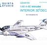 3D Декаль интерьера кабины A-6E Intruder для модели HobbyBoss QD48165