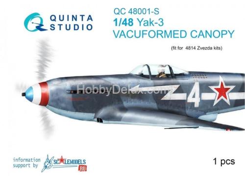 Набор остекления Як-3 для модели Звезда 4814, 2 шт.