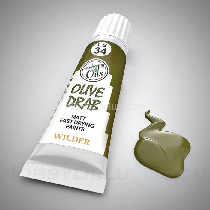 WILDER LS-34 Масляная краска - ОЛИВКОВЫЙ ТУСКЛЫЙ HDF-LS-34