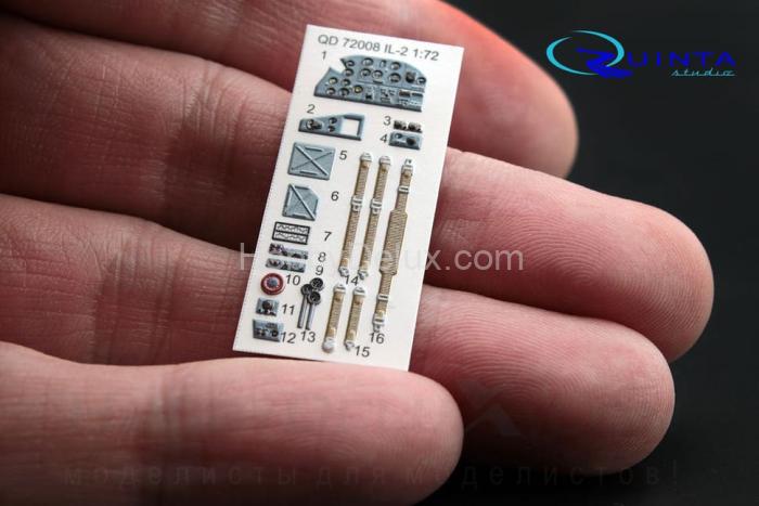 3D Декаль интерьера кабины Ил-2 QD72008