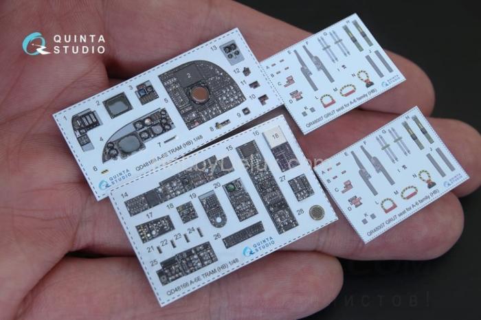 3D Декаль интерьера кабины A-6E TRAM Intruder для модели HobbyBoss QD48166