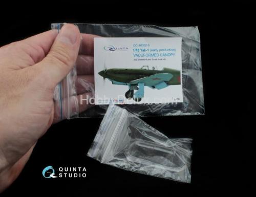 Набор остекления Як-1 ранние серии для модели Моделсвит/ЮФ, 2 шт.