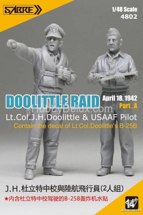SABRE MODEL 4802 Doolittle Raid April 18, 1942 Part.A Lt.Col.J.H.Doolittle & USAAF Pilot