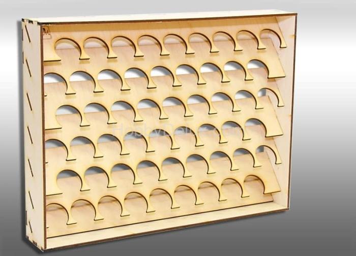 Полка настольно-подвесная для баночек 36 мм. POL-36-01