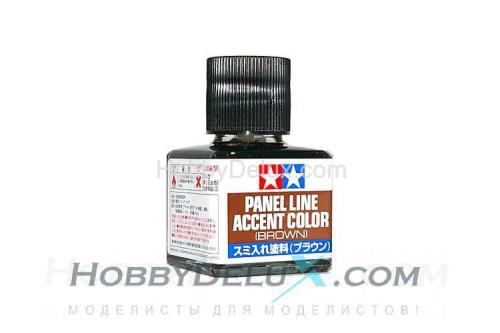 Краска для финальной отделки моделей - коричневая смывка, 40 мл.