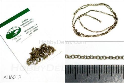 Цепь плетеная якорная - звено 1,5х1,0 мм (сталь), длина 50 см