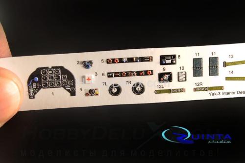 3D Декаль интерьера кабины Як-3