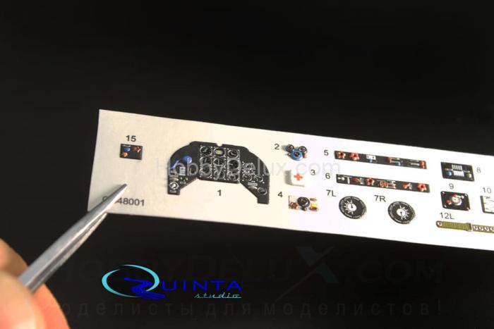 3D Декаль интерьера кабины Як-3 QD48001