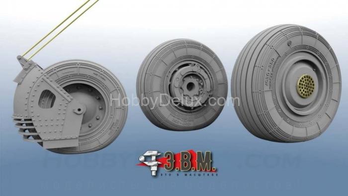 Су-27: колеса шасси М1:48 RS48008