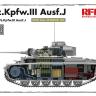 RFM (RYEFIELD MODEL) RM5072 1:35 Немецкий средний танк Pz.Kpfw.III Ausf. J с полным интерьером