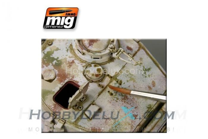 AMIG1000 Ammo Mig BROWN WASH FOR GERMAN DARK YELLOW (Коричневая смывка для немецкой техники темно-желтого цвета) AMIG1000
