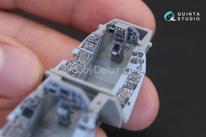 3D Декаль интерьера кабины F-16B для модели Kinetic QD48168