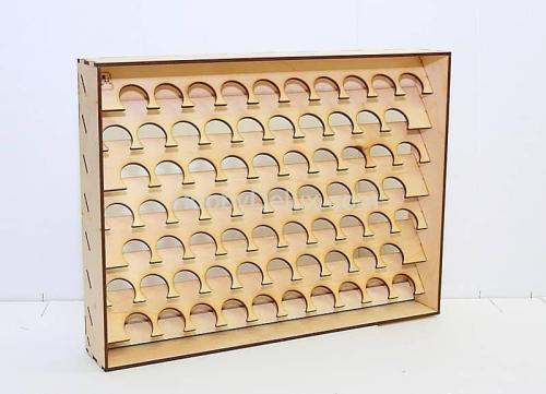 Полка настольно-подвесная для баночек 30 мм.