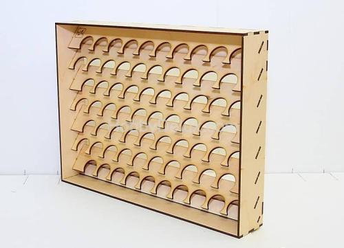 Полка настольно-подвесная для баночек 30 мм.