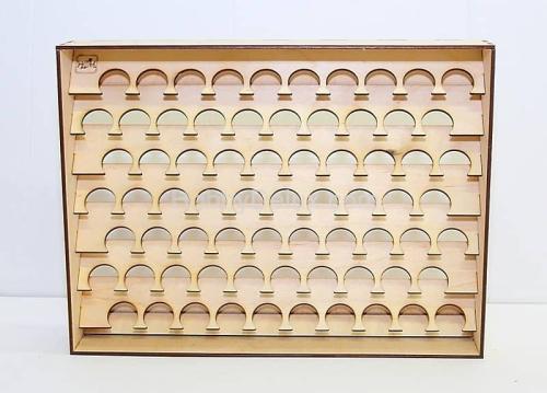 Полка настольно-подвесная для баночек 30 мм.