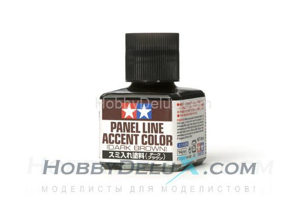 Краска для финальной отделки моделей - темно-коричневая смывка, 40 мл. 87140