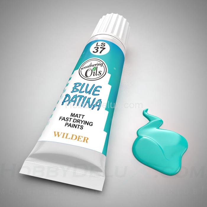 WILDER LS-37 Масляная краска - ПАТИНА ГОЛУБАЯ HDF-LS-37