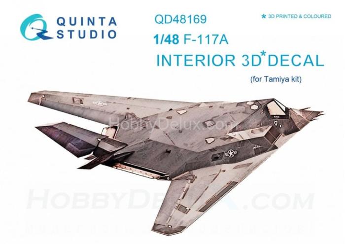 3D Декаль интерьера кабины F-117A  для модели Tamiya QD48169