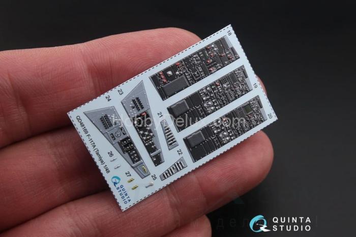 3D Декаль интерьера кабины F-117A  для модели Tamiya QD48169