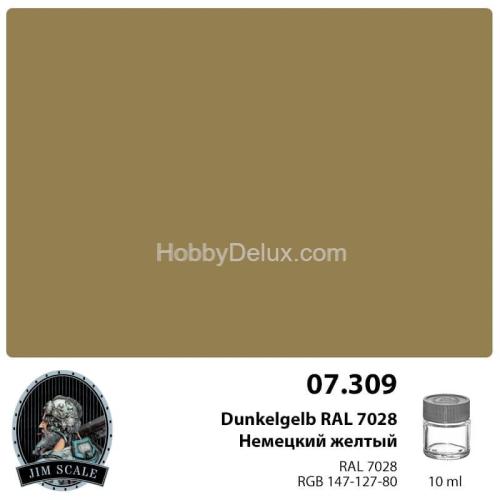 Спиртовая краска - Немецкий желтый (Dunkelgelb RAL 7028)
