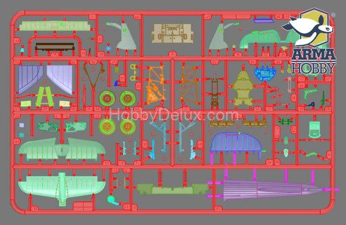 Сборная модель Hurricane Mk IIc AH40004