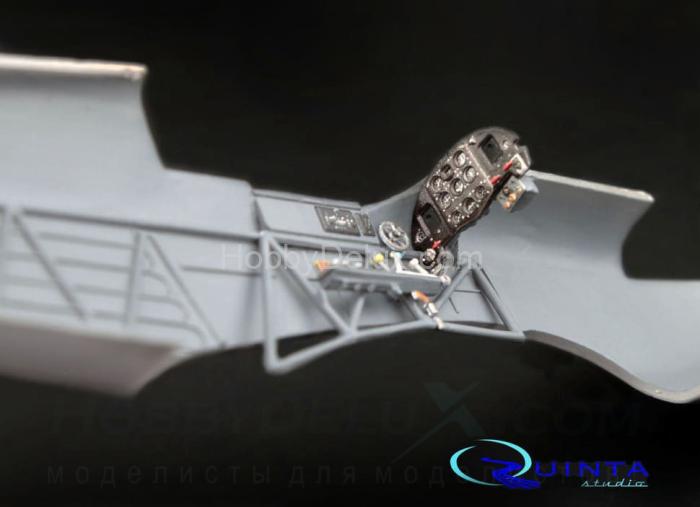 3D Декаль интерьера кабины Як-1 (ранние серии) (для модели Моделсвит/ЮФ)3 QD48002-Pro