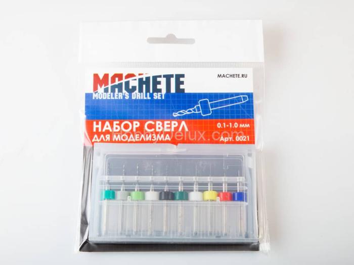 Набор сверл для моделизма 0.1-1.0 мм MA0021