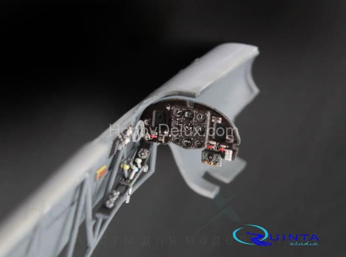 3D Декаль интерьера кабины Як-1 (средние серии) (для модели Моделсвит/ЮФ)1 QD48003-Dash