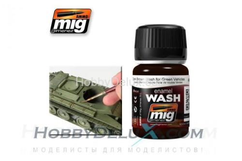 DARK BROWN WASH FOR GREEN VEHICLES