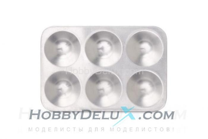 Алюминиевая палитра, 6 чашек palet_06g