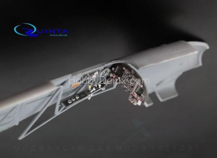 3D Декаль интерьера кабины Як-1 (средние серии) (для модели Моделсвит/ЮФ)2 QD48003-Base