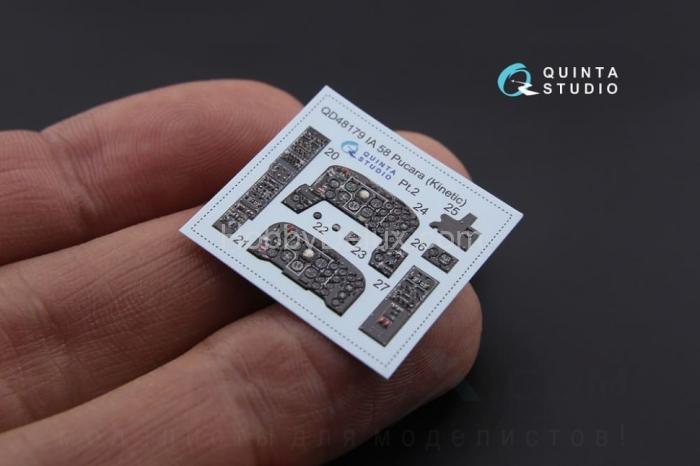 3D Декаль интерьера кабины IA 58 для модели Kinetic QD48179